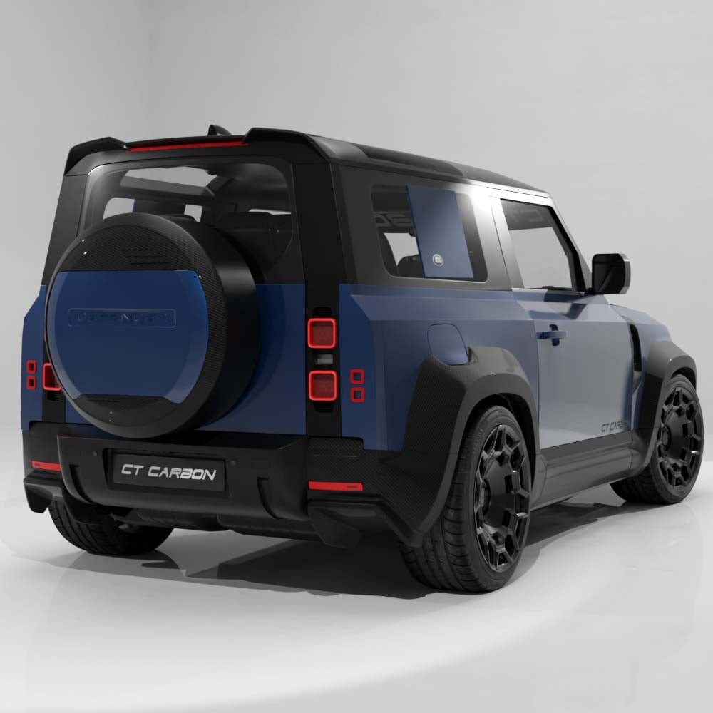 Defender L663 90/110/130 2020+ Carbon Fibre Spare Wheel Cover Trim - CT Design - view 6