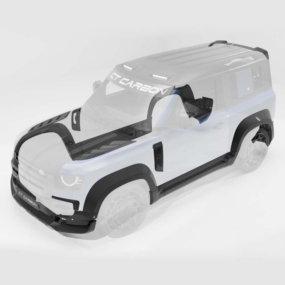 Defender 90 L663 2020+ Full Carbon Fibre Wide Arch Kit - V2 - CT Design - view 2