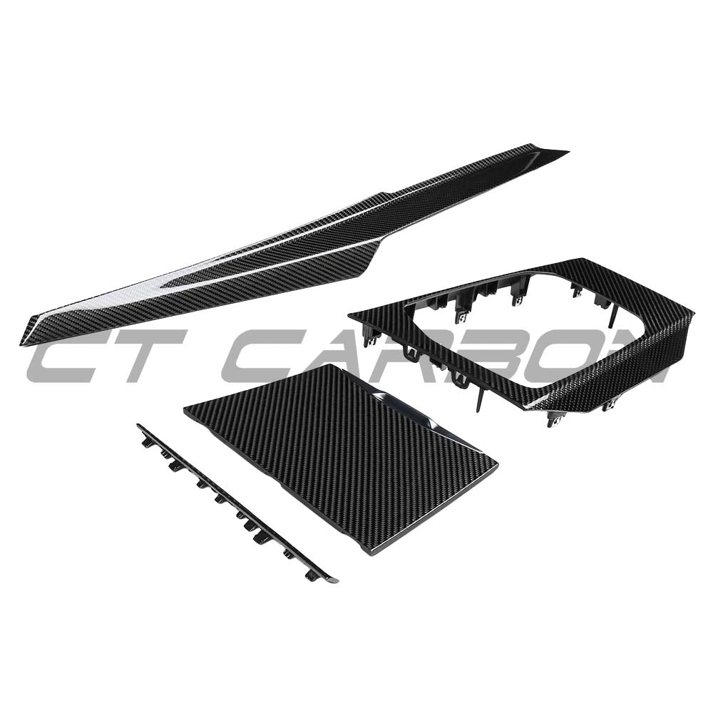 BMW Gxx 2022-2024 Carbon Fibre Center Console Trim - Rhd - view 3
