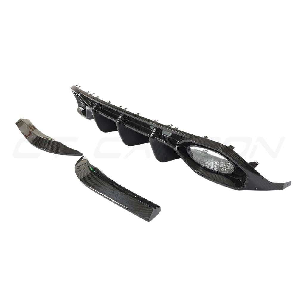 Audi RS3 8Y 2022-2024 Saloon Carbon Fibre Diffuser V1 - CT Design - view 10