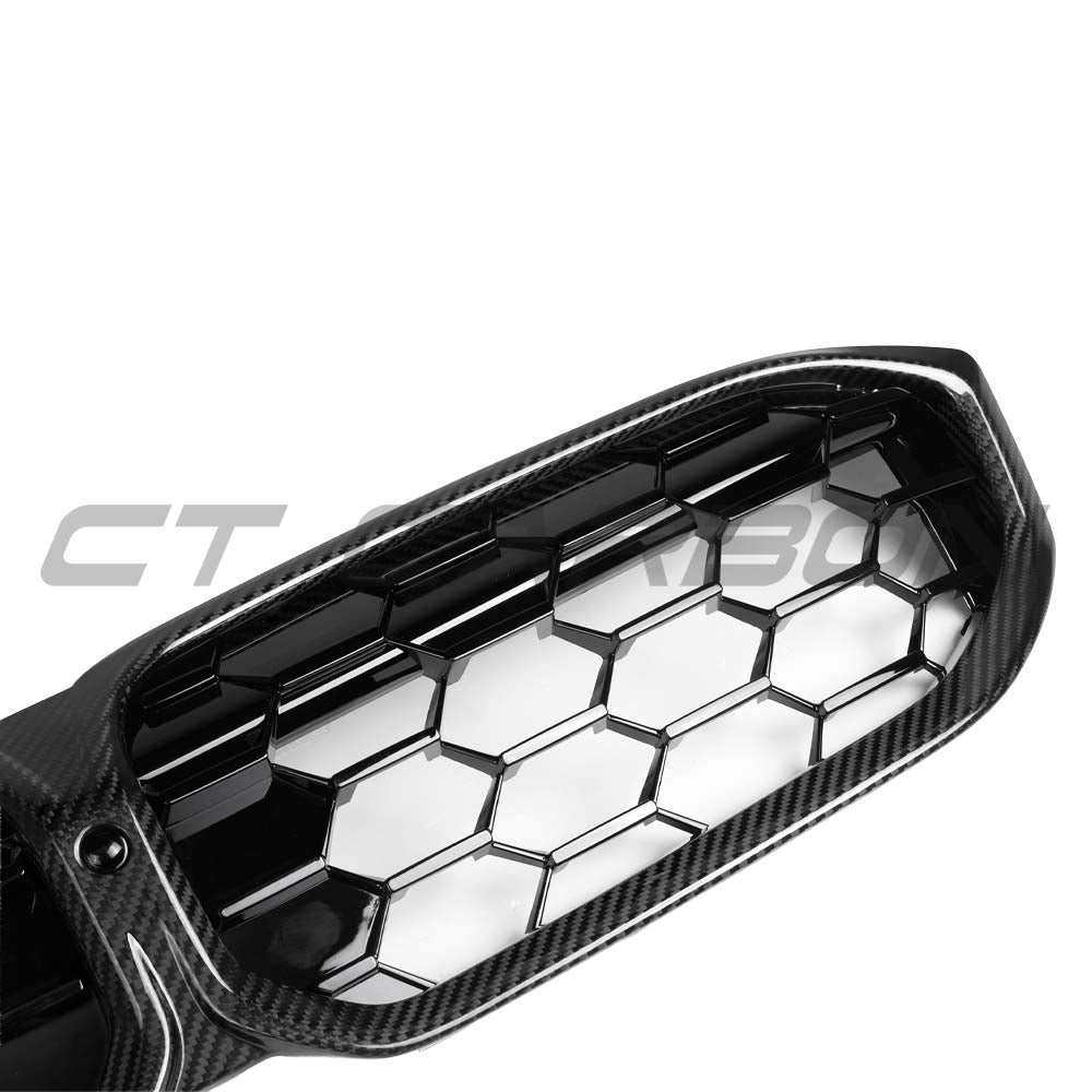 BMW 3 Series G20/G21 LCI 2022+ Carbon Fibre Diamond Slat Grille - view 6