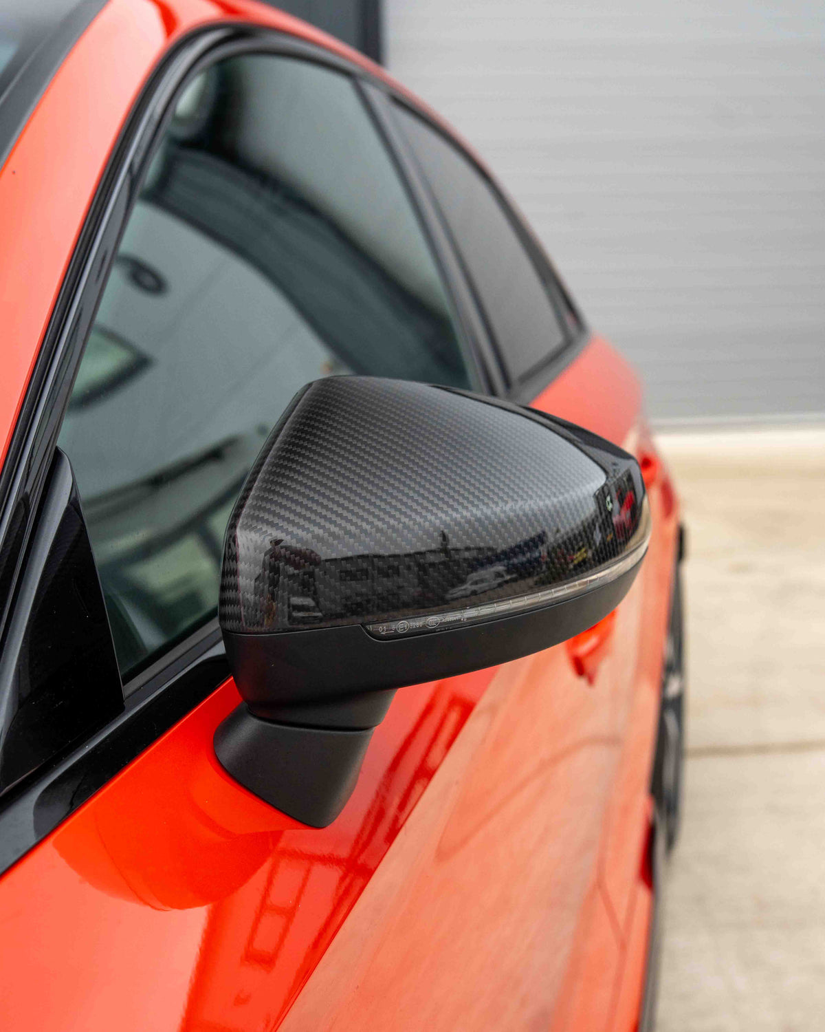 Audi A3 S3 RS3 8V Pre-preg Carbon Fibre Mirrors - With Lane Assist - view 7