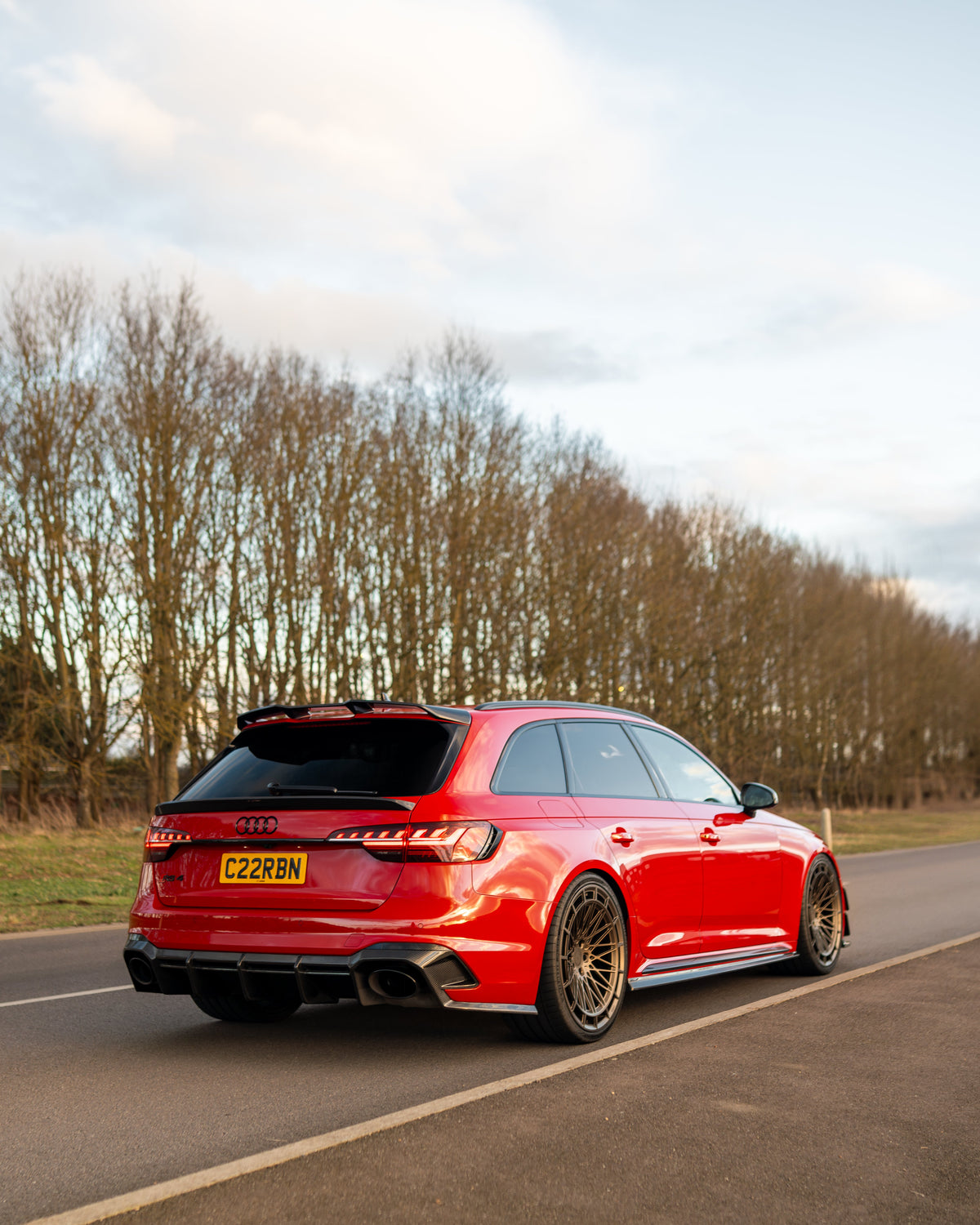 Audi RS4 B9 & B9.5 2016-2024 Carbon Fibre Diffuser - CT Design - view 9