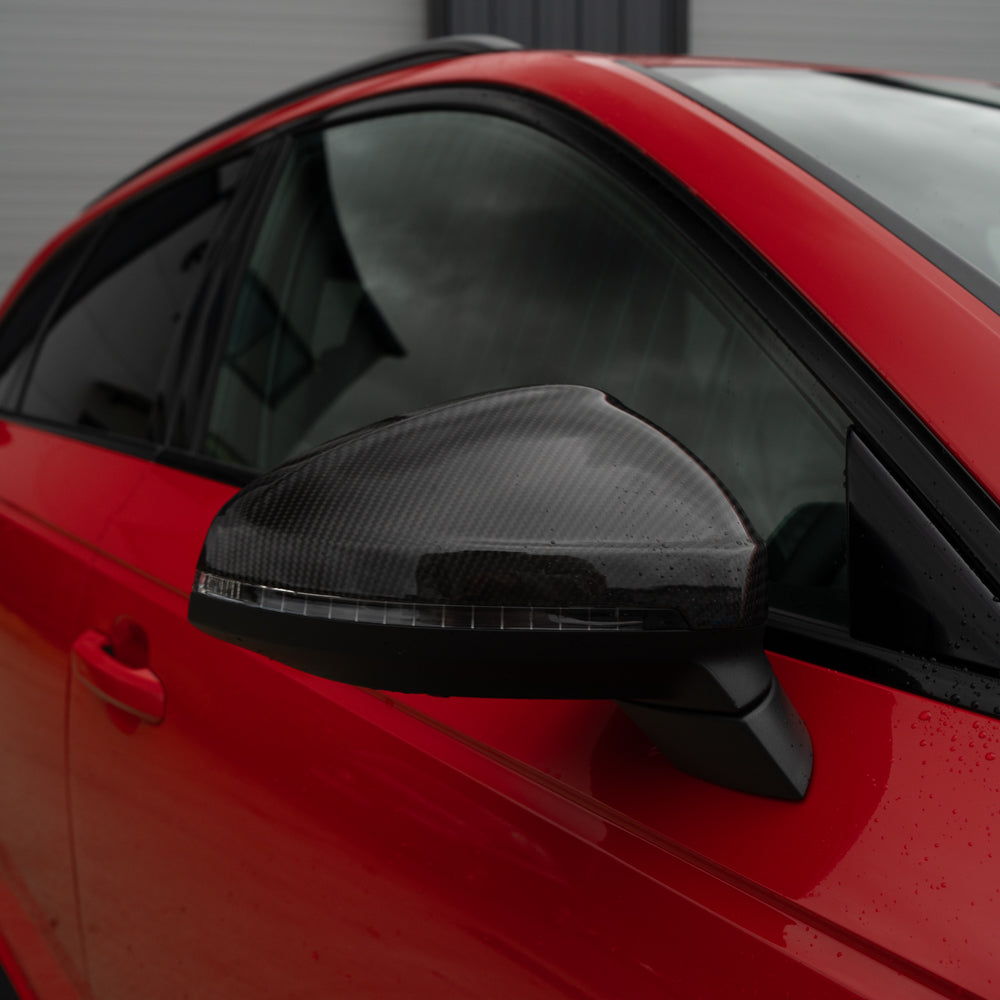 Audi A4/S4/RS4/A5/S5/RS5 B9 2016-2025 Pre-preg Carbon Fibre Mirrors - With Lane Assist - view 2