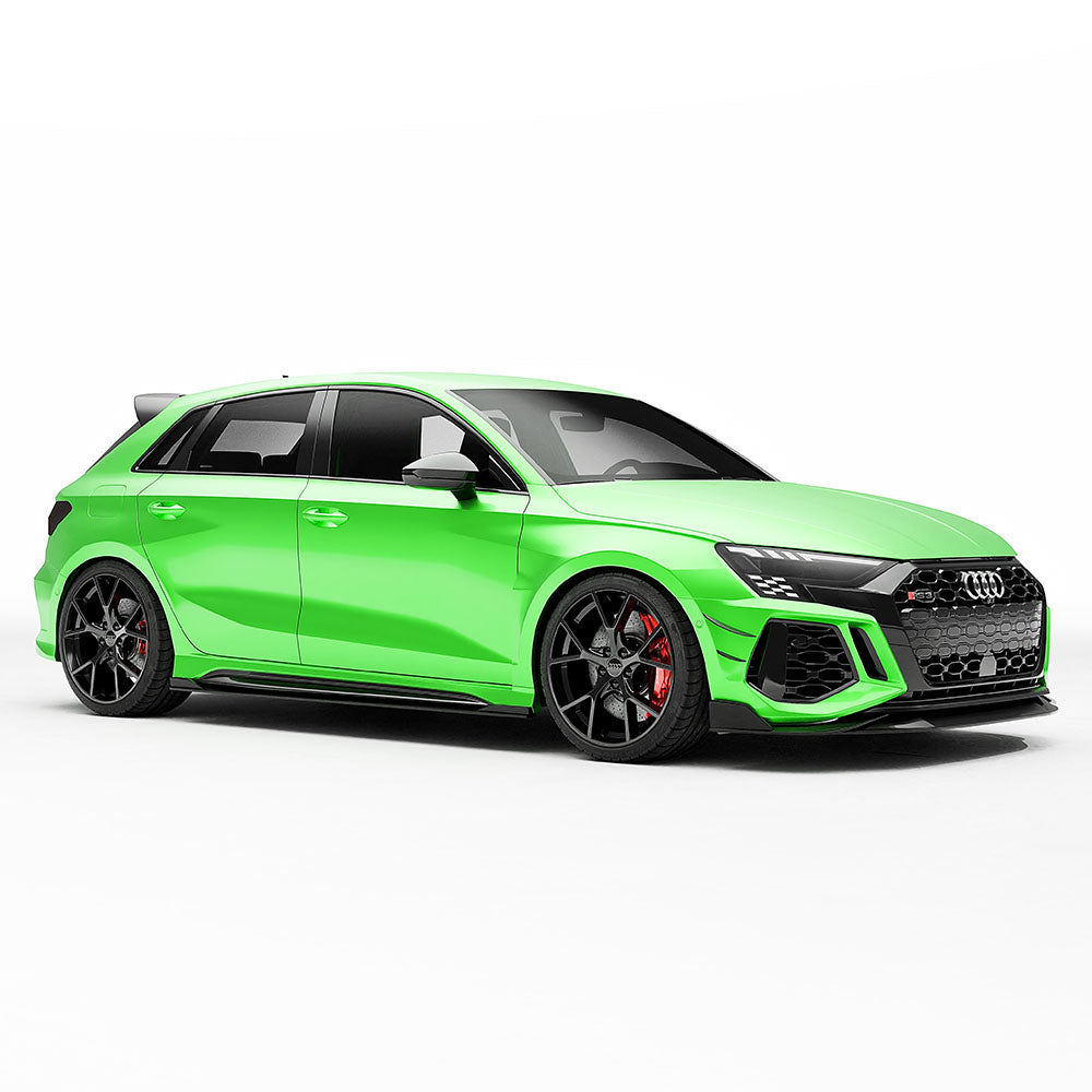Audi RS3 8Y 2022-2024 Carbon Fibre Front Bumper Canards - CT Design - view 9