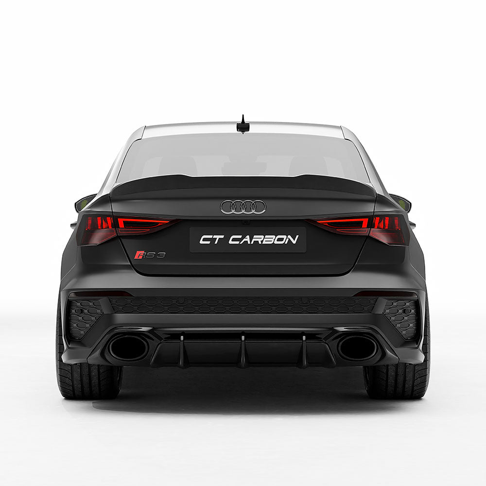 Audi RS3 8Y 2022-2024 Carbon Fibre Rear Diffuser - V2 - CT Design - view 5