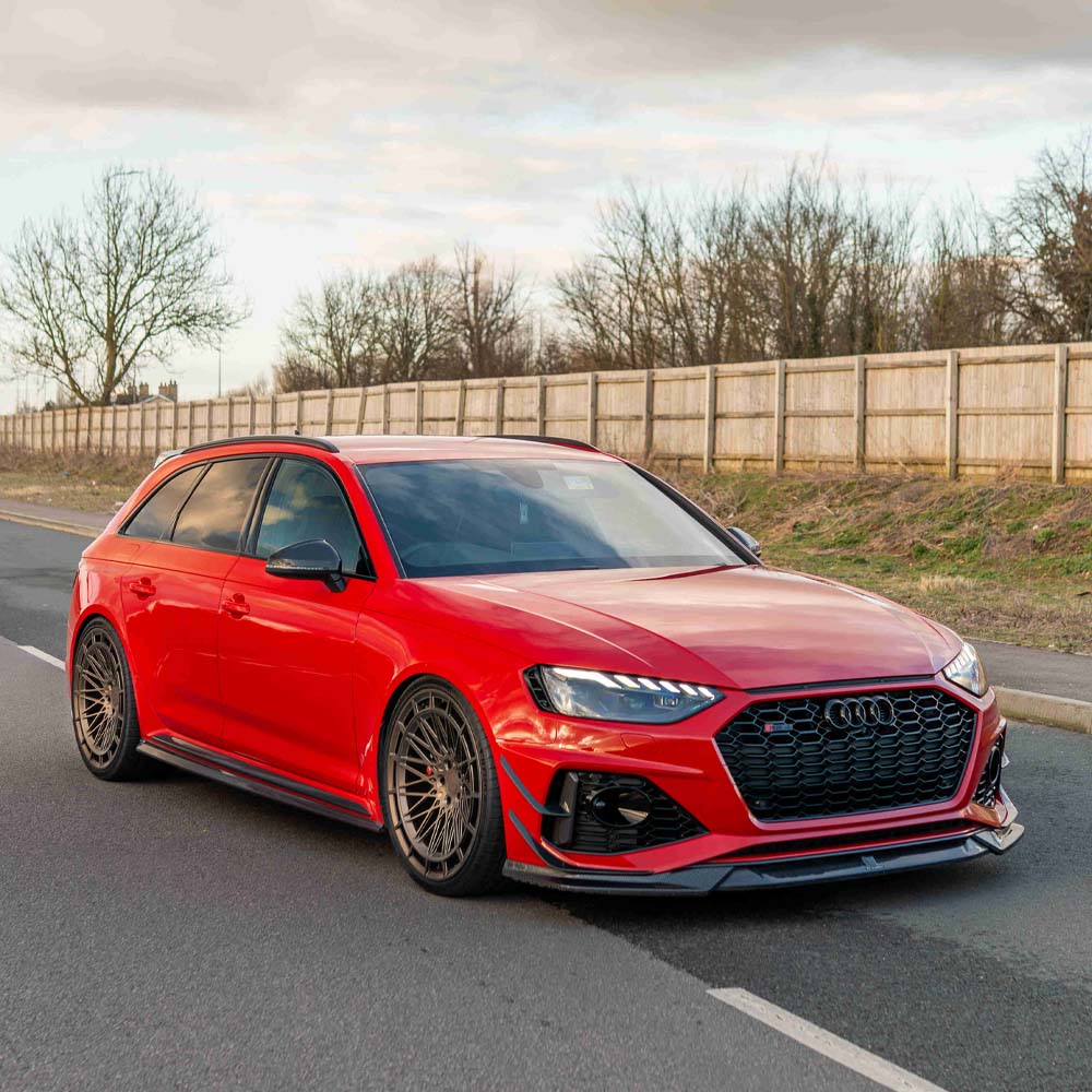 Audi RS4 B9.5 Carbon Fibre Front Canards- CT Design - view 5