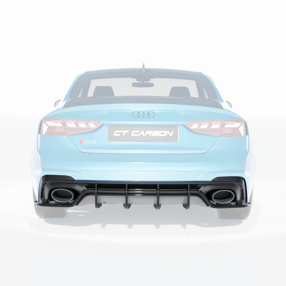 Audi RS5 B9.5 Sportback & Coupe 2020-2025 Carbon Fibre Diffuser - CT Design - view 7