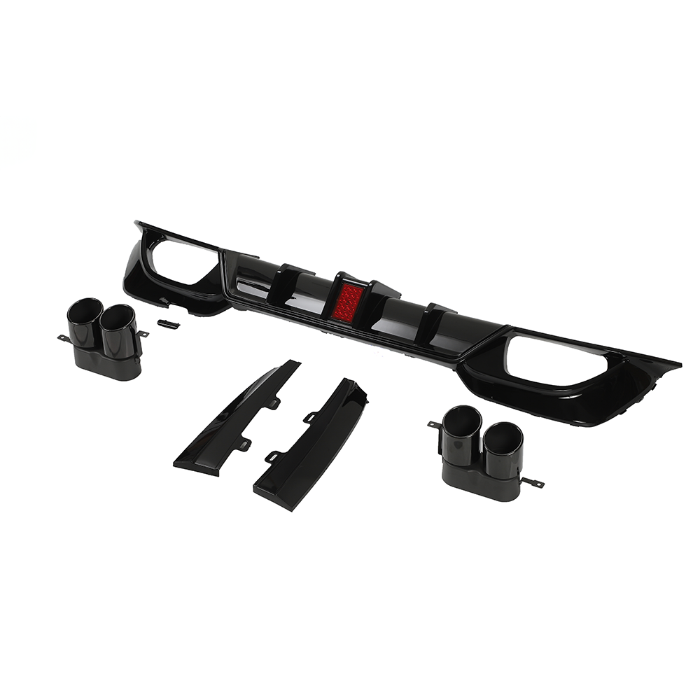 BMW G20/G21 3 Series 2019-2022 Pre LCI Gloss Led Black Diffuser With Tips