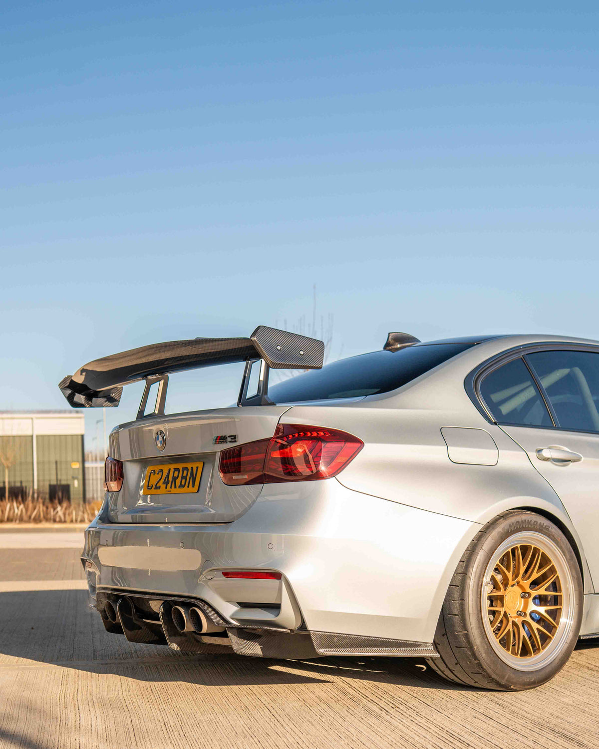 BMW F80 M3 & F30 3 Series Carbon Fibre Swan Neck Wing - CT Design - view 4