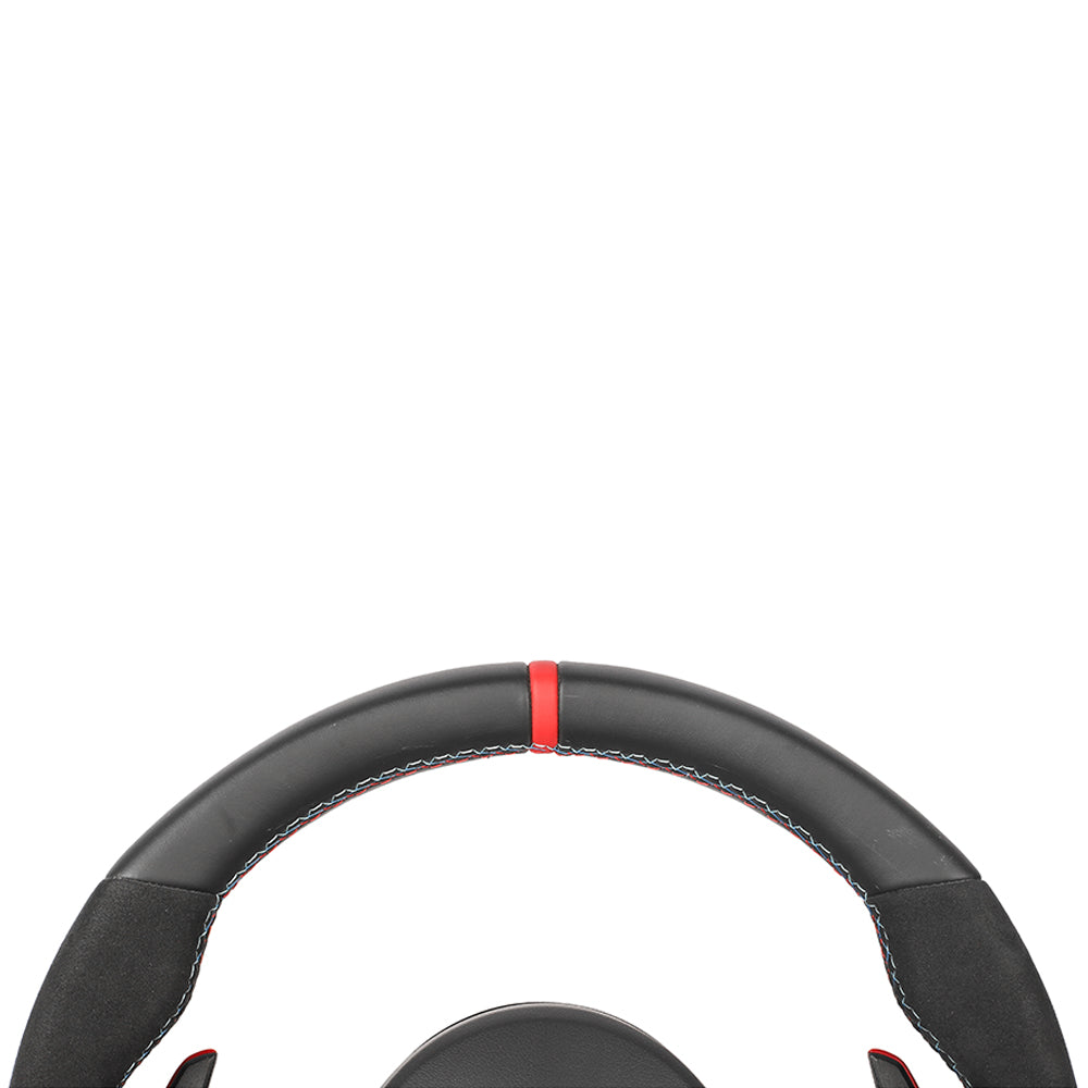 BMW Fxx Leather / Alcantara / Flat Bottom Custom Steering Wheel - view 11
