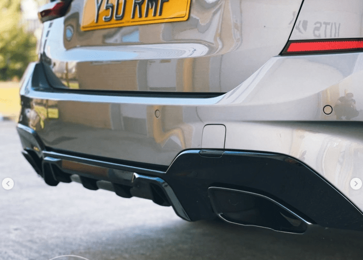 BMW G20/G21 3 Series 2019-2022 Pre LCI Gloss Black Diffuser (square Tips) - view 2