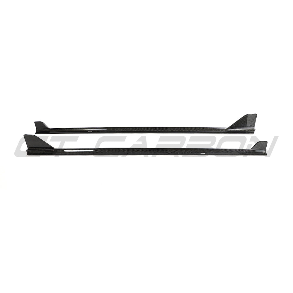 BMW G42 2 Series Carbon Fibre Full Length Side Skirts - V2 - view 2