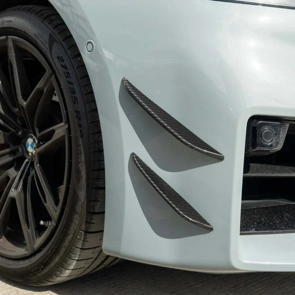 BMW G87 M2 Carbon Fibre Front Bumper Canards - view 5
