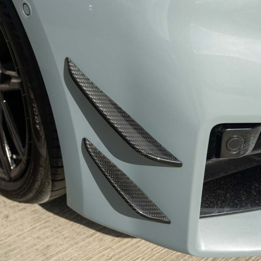 BMW G87 M2 Carbon Fibre Front Bumper Canards - view 2