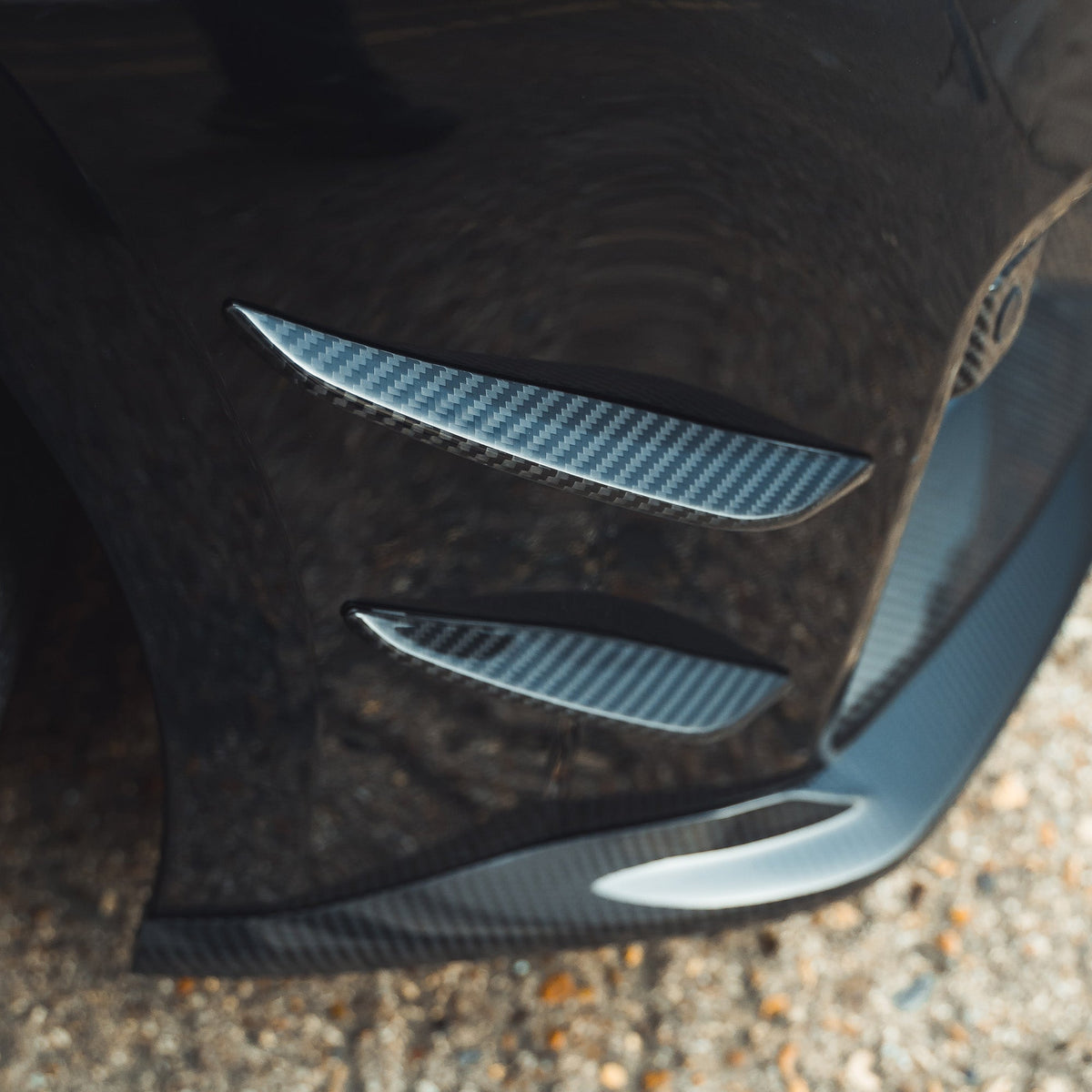 BMW G87 M2 Carbon Fibre Front Bumper Canards - view 6