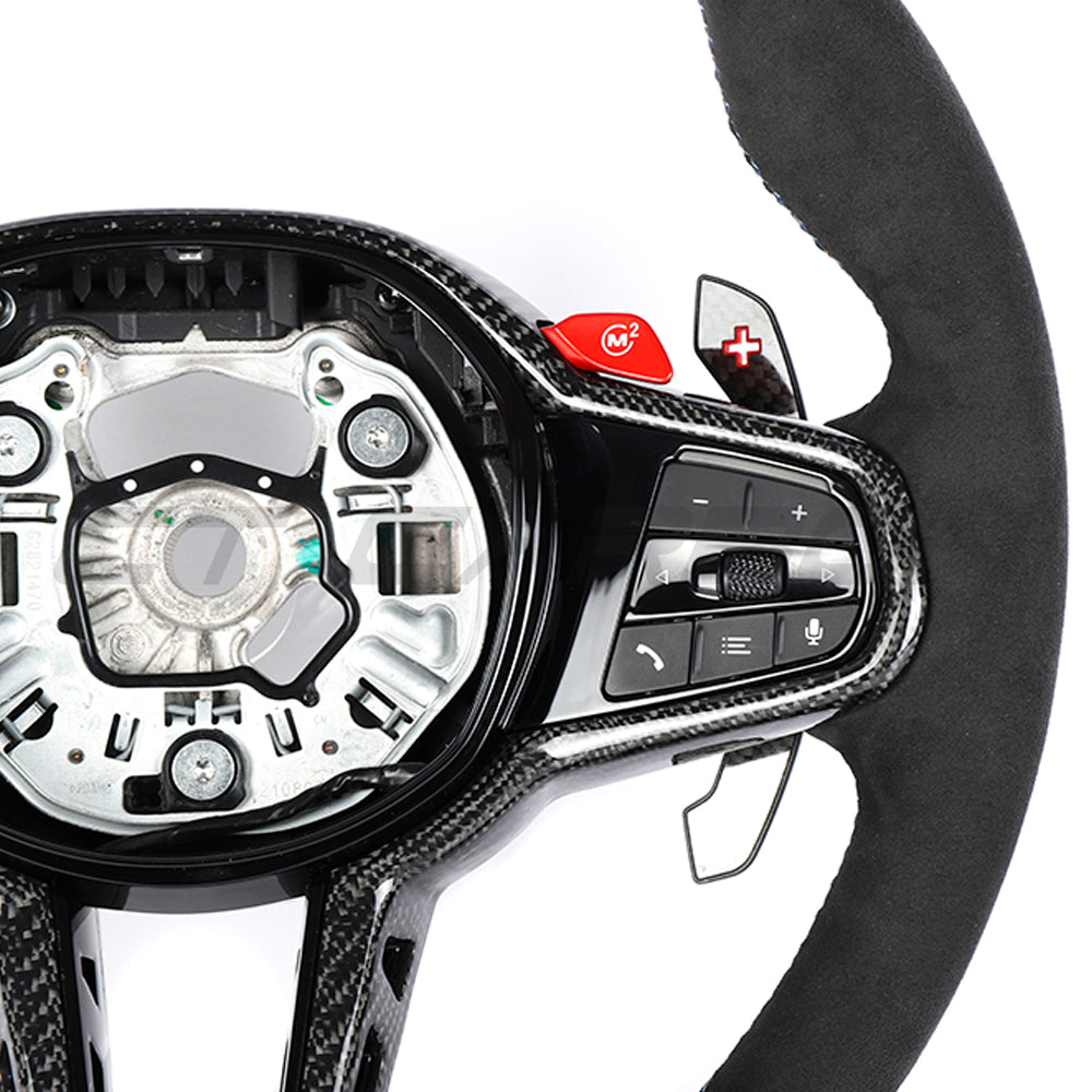 BMW Gxx LCI Alcantara Flat Bottom Custom Steering Wheel - view 8