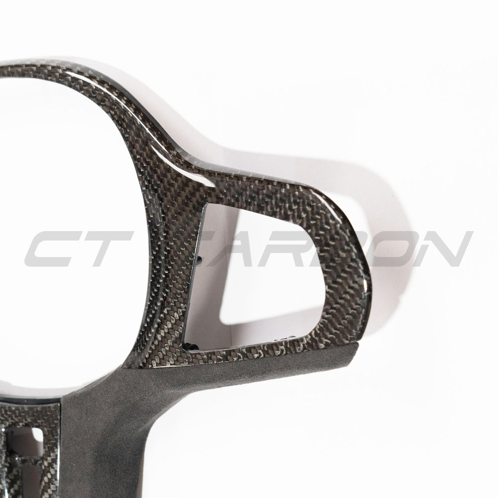 BMW Gxx M Car Carbon Fibre Steering Wheel Trim - Heating - view 2