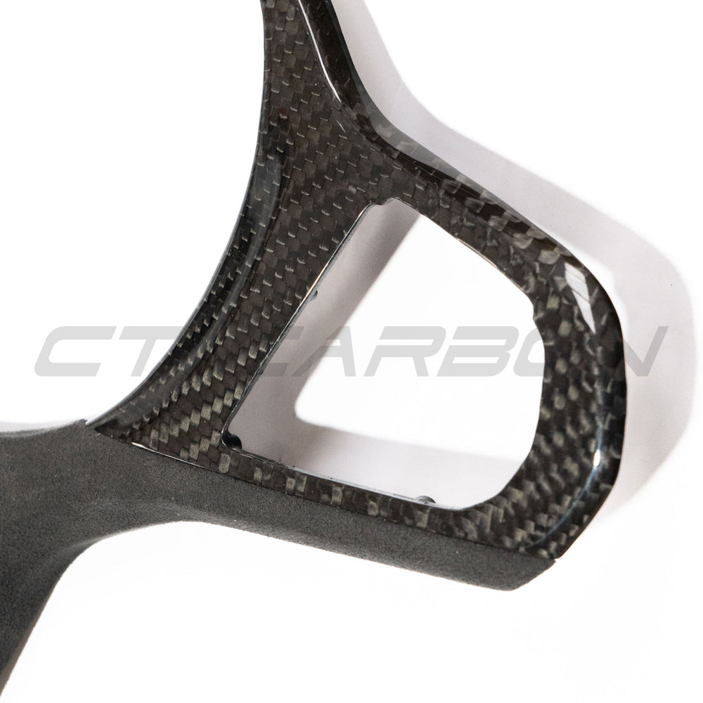 BMW Gxx M Car Carbon Fibre Steering Wheel Trim - Heating + Acc - view 3