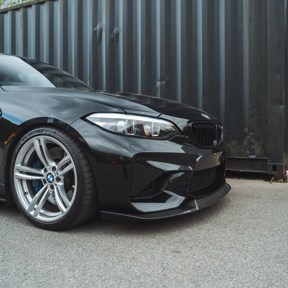 BMW M2 F87 N55(OG) 2015-2017 Carbon Fibre Splitter - V2 - view 4