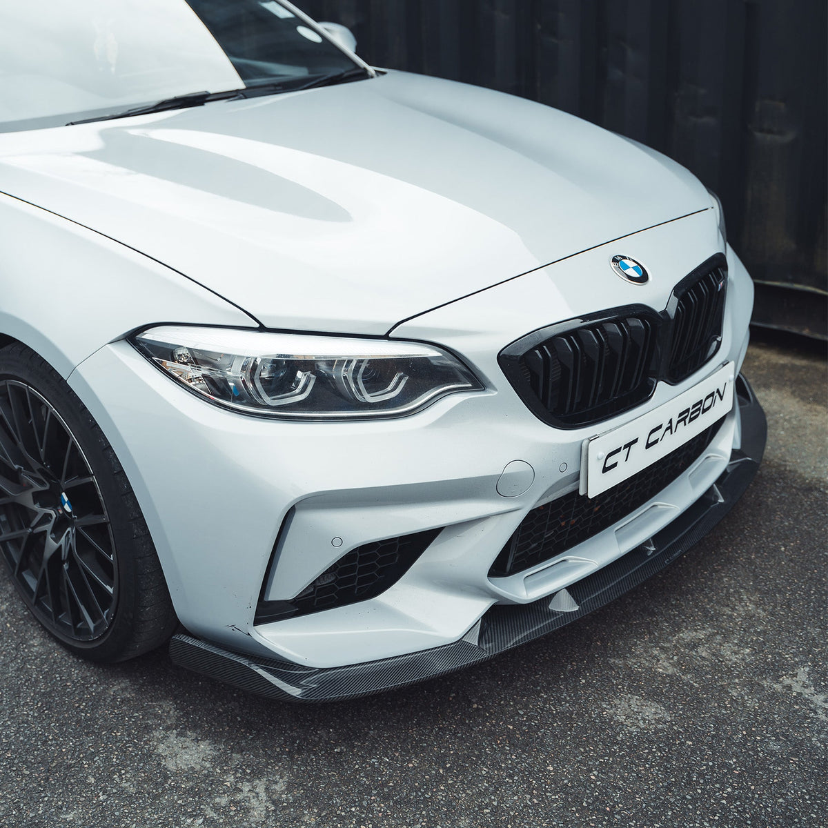 BMW M2C F87 2016-2021 Carbon Fibre Splitter - V2 - view 2