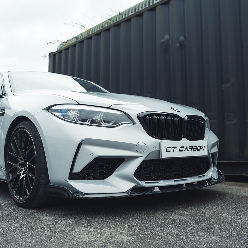 BMW M2C F87 2016-2021 Carbon Fibre Splitter - V2 - view 3