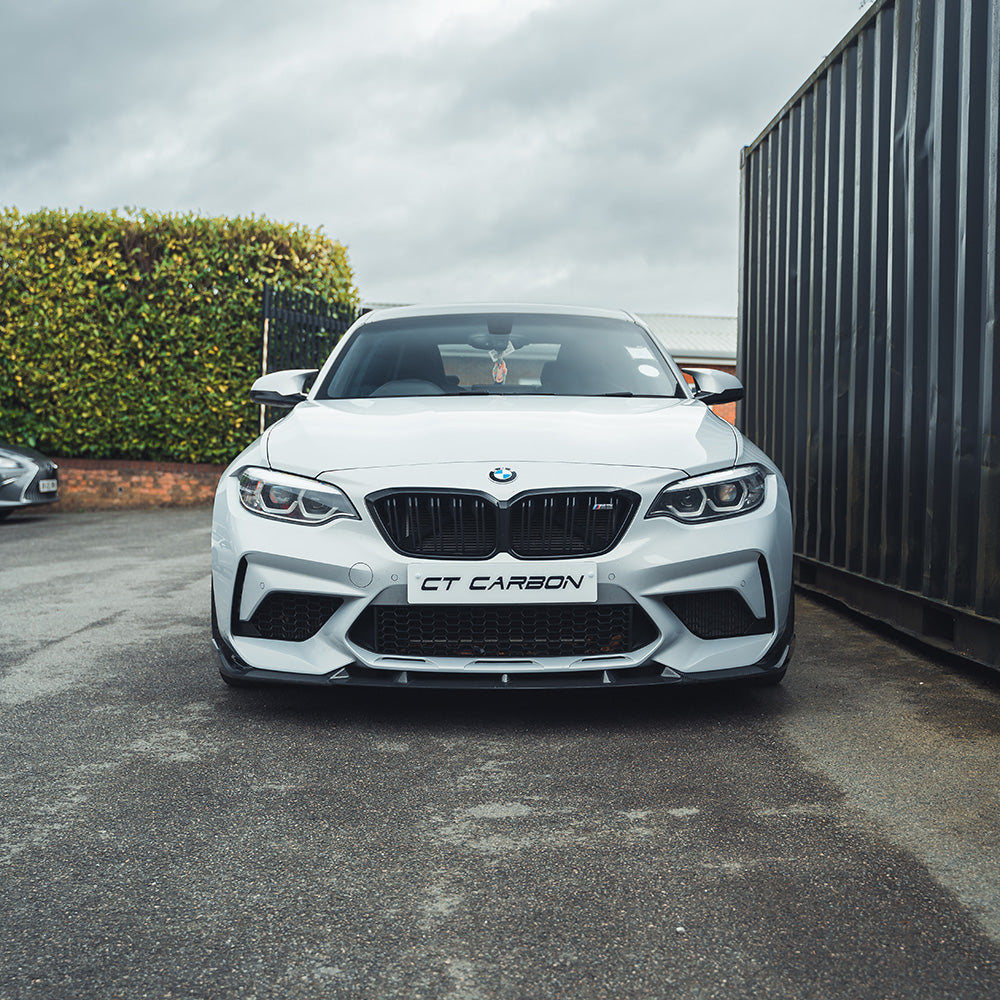 BMW M2C F87 2016-2021 Carbon Fibre Splitter - V2 - view 5