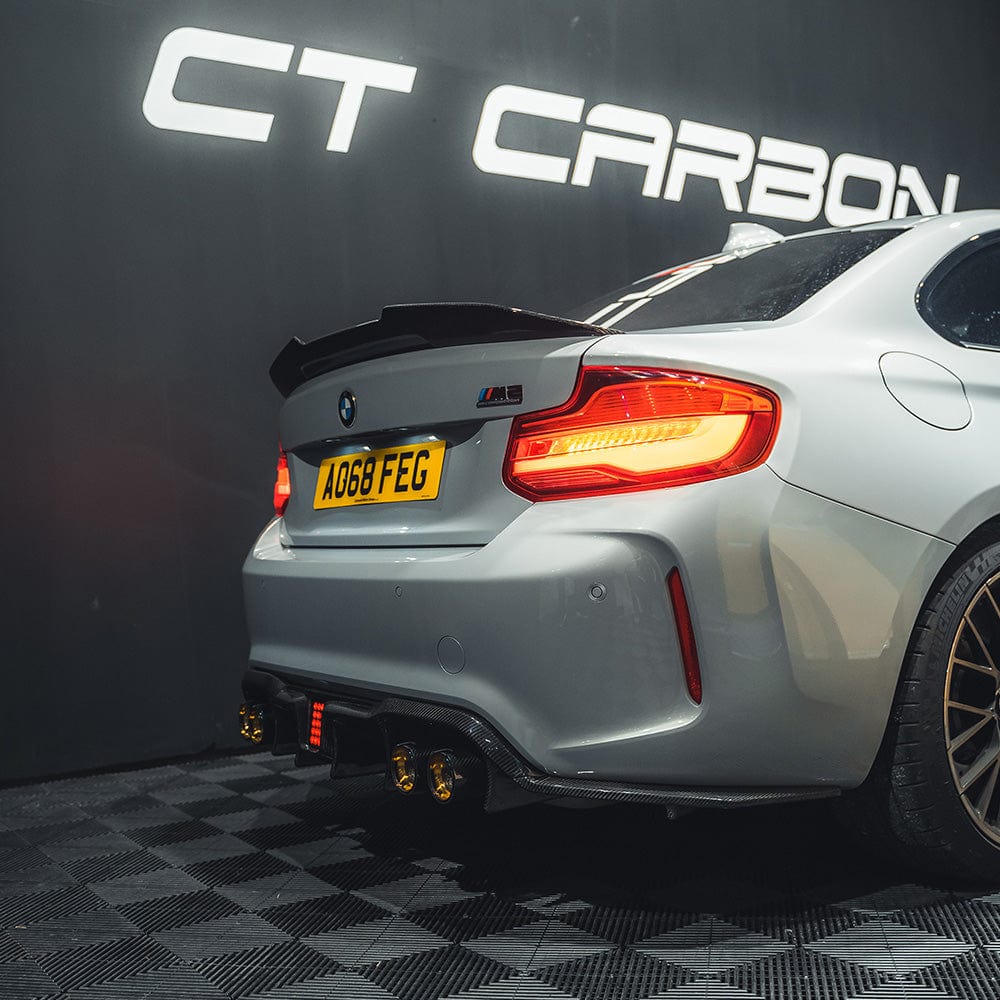 BMW M2/M2C F87 Carbon Fibre Diffuser - V6 - view 10