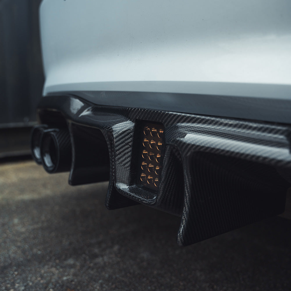 BMW M2/M2C F87 Carbon Fibre Diffuser - V6 - view 6