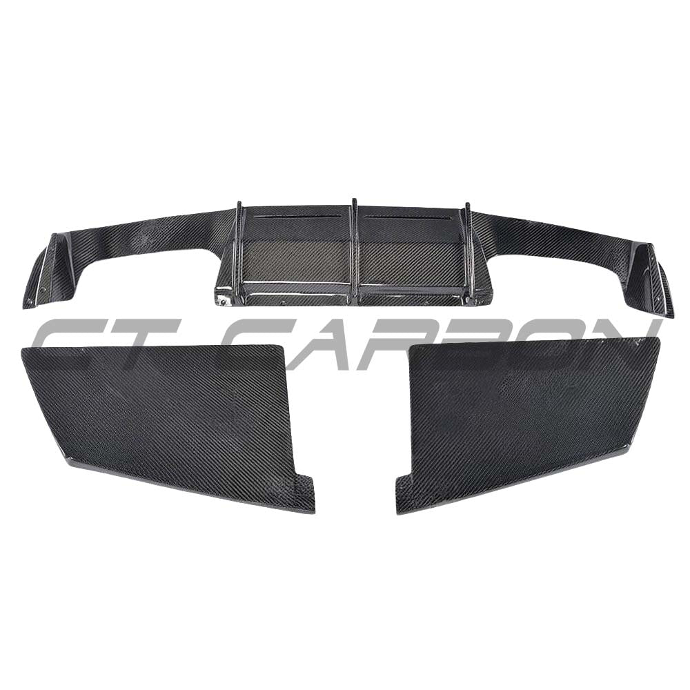 BMW M2/M2C F87 Carbon Fibre Diffuser - V4 - view 10