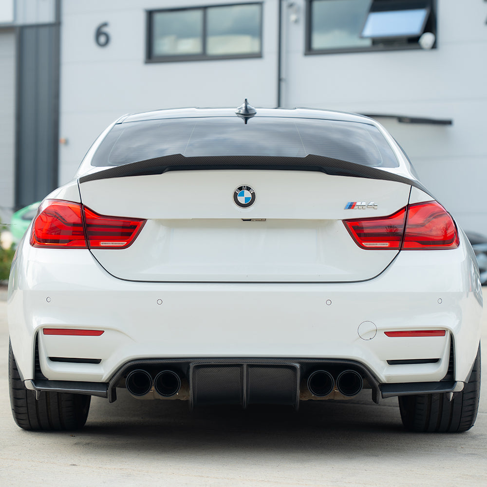 BMW M2/M3/M4/M5 F10/F80/F82/F83/F87 Carbon Fibre Exhaust Tips - Black X4 - view 4