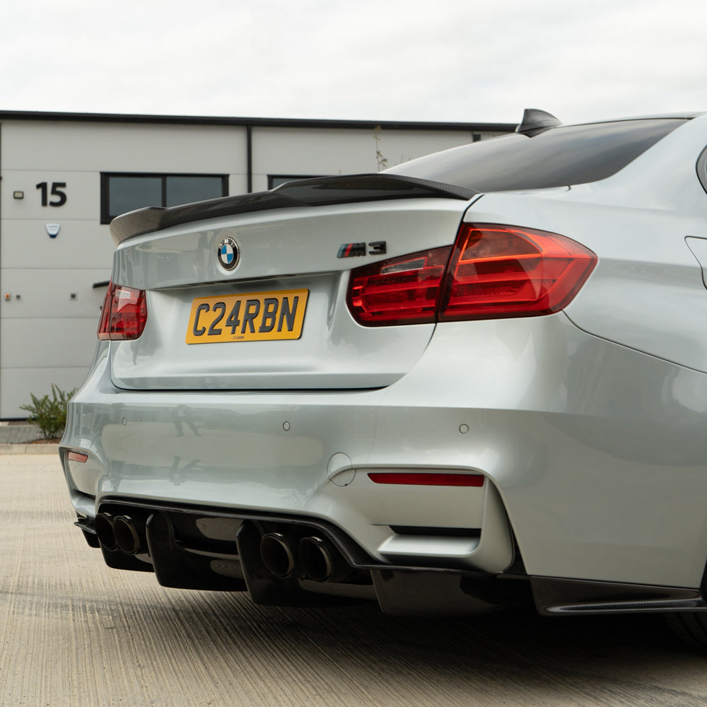 BMW M3 F80 & F30 3 Series Pre-preg Carbon Fibre Spoiler - V2 - view 3