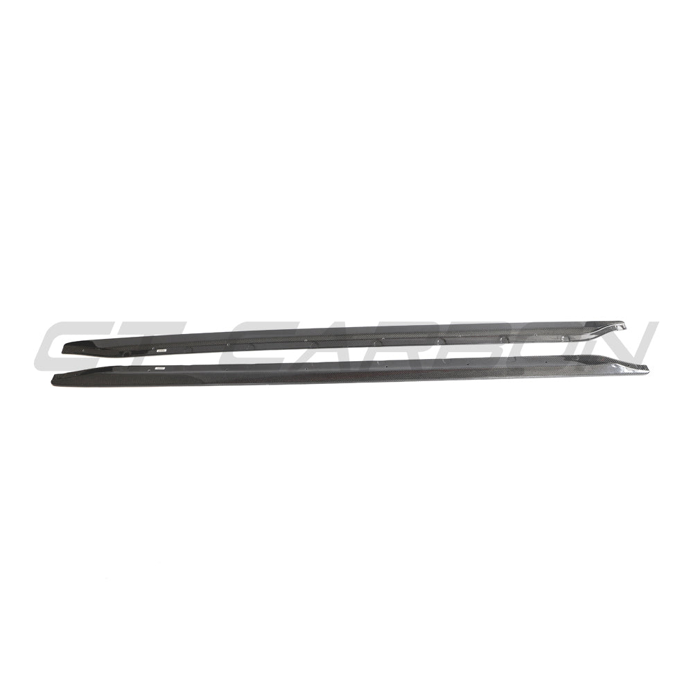 BMW M3 G80/G81 Carbon Fibre Side Skirt Extensions - V6 - view 7