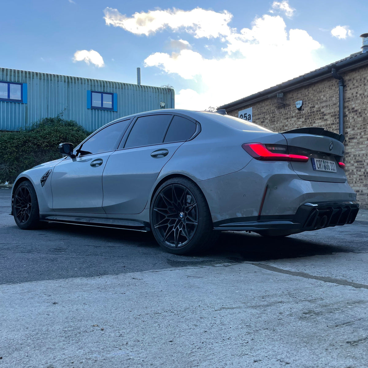 BMW M3 G80/G81 Carbon Fibre Side Skirt Extensions - V3 - CT Design - view 6