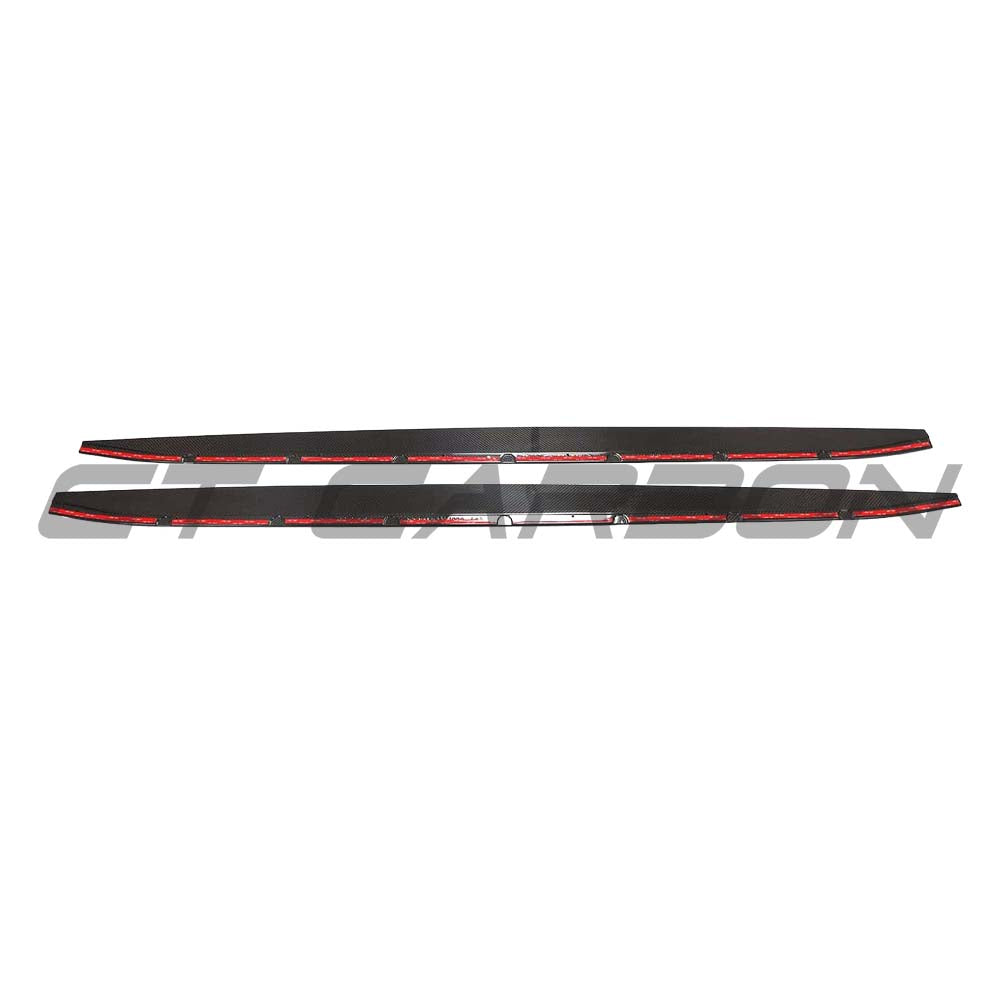 BMW M3 G80/G81 Carbon Fibre Side Skirt Extensions - V3 - CT Design - view 14