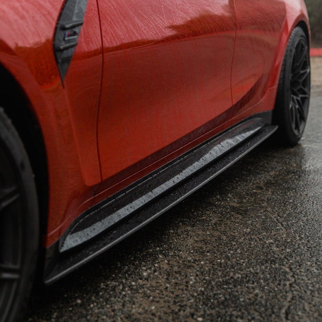 BMW M3 G80/G81 Carbon Fibre Side Skirt Replacement - V4 - CT Design - view 2