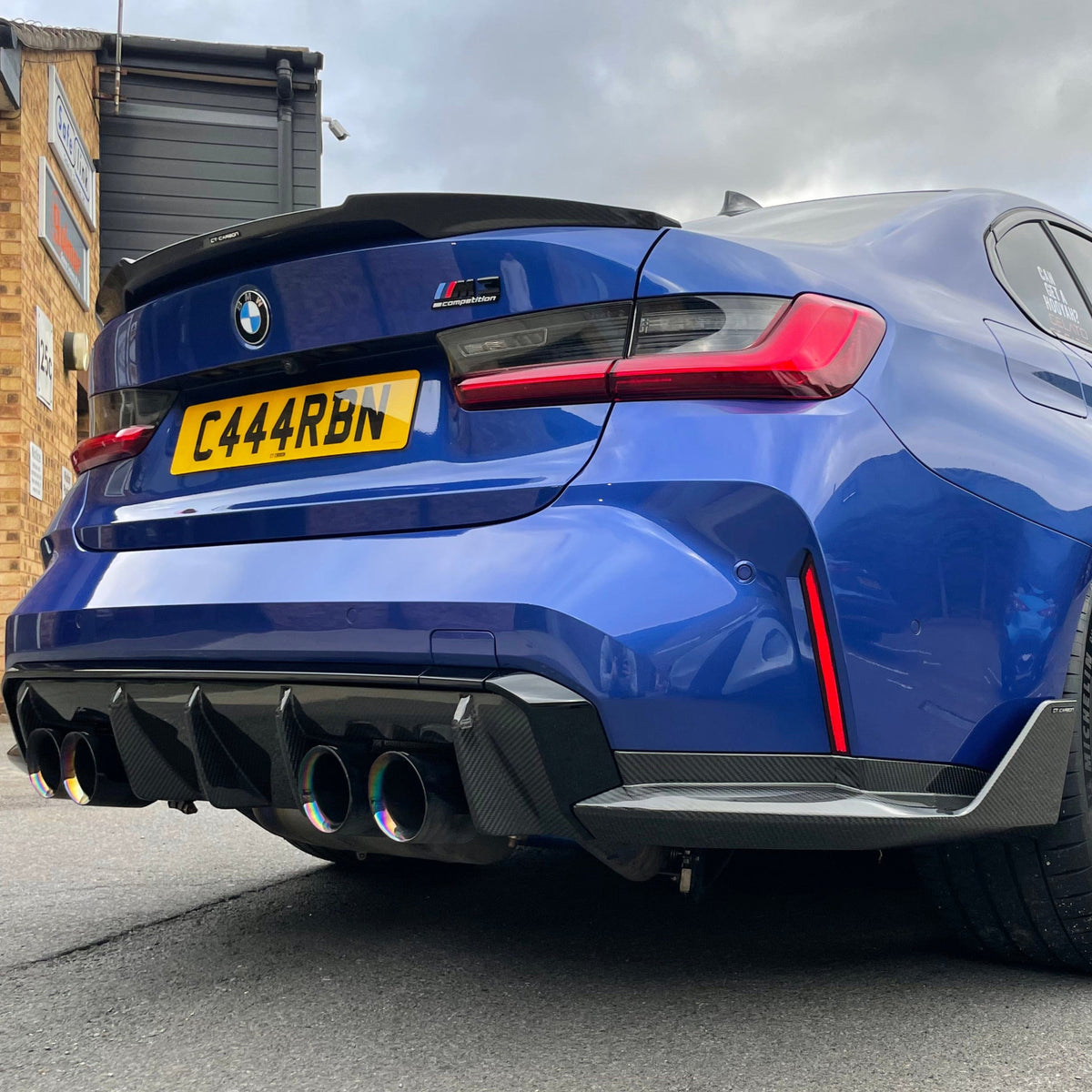 BMW M3/3 Series G80/G20 2018+ Carbon Fibre Spoiler - V8 - view 3