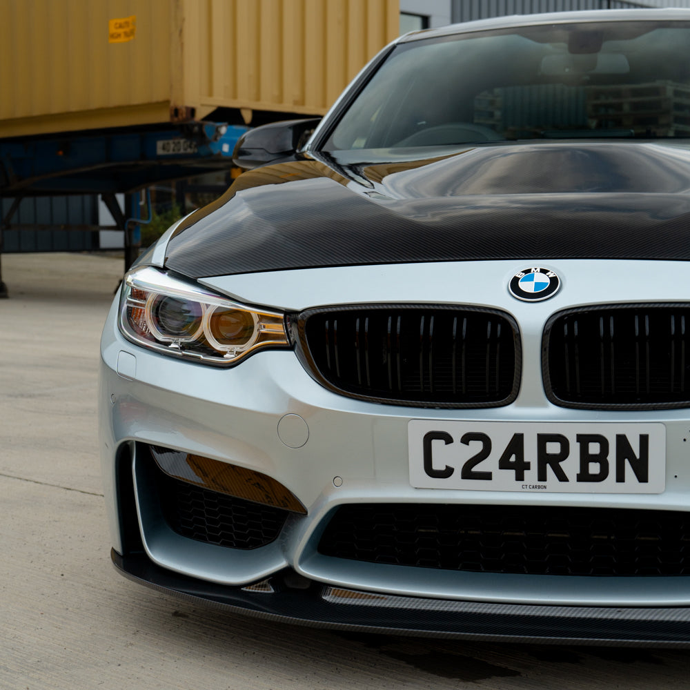 BMW M3/M4 (F80 F82 F83) Upper Front Carbon Fibre Canards - view 3