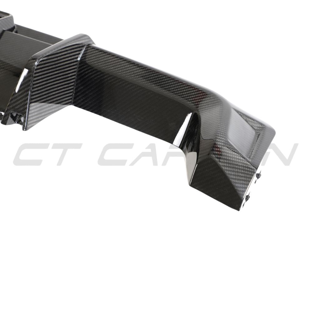 BMW M3/M4 G80/G81/G82/G83 Carbon Fibre Diffuser With Led - V3 - CT Design - view 10