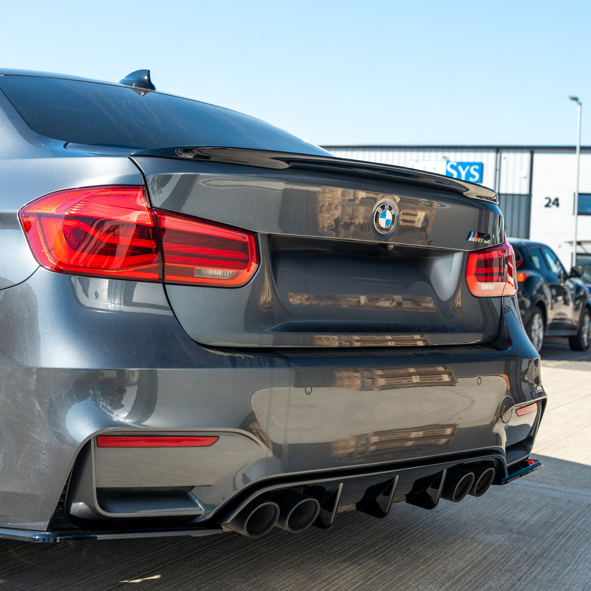 BMW 3 Series F30 Gloss Black Spoiler - V1 - view 4
