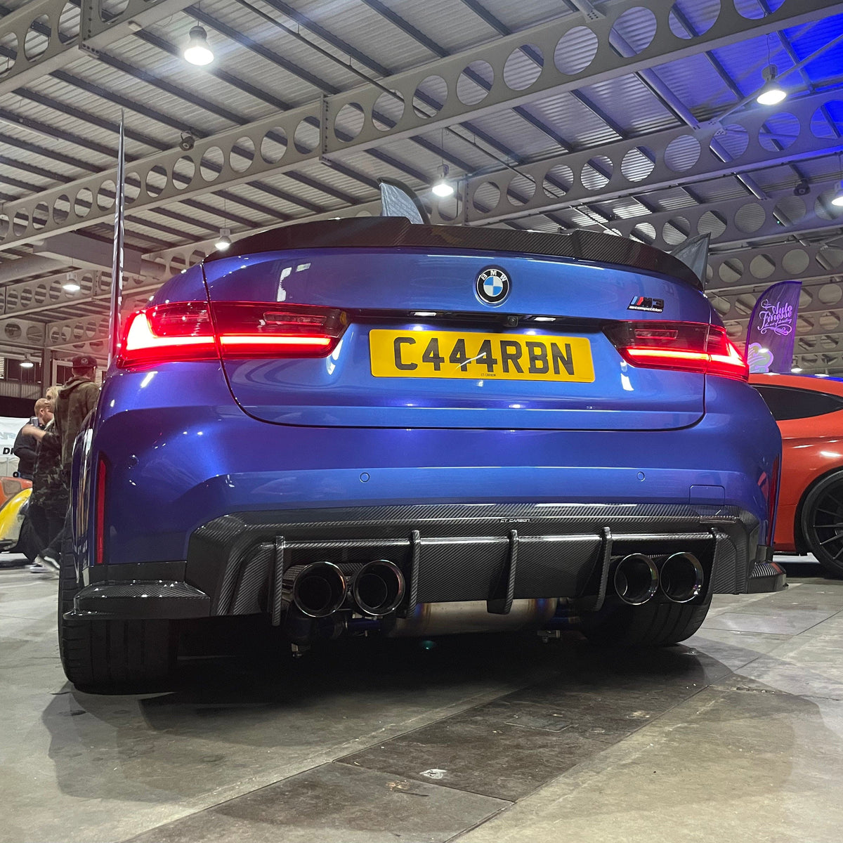 BMW M4 G82/G83 2021+ Carbon Fibre Diffuser V1 - CT Design - view 4