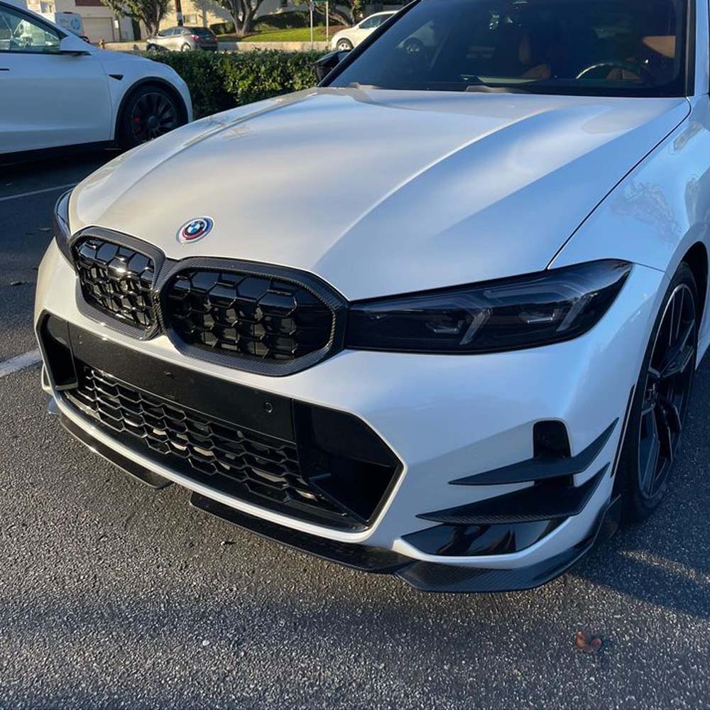 BMW 3 Series G20/G21 LCI 2022+ Carbon Fibre Diamond Slat Grille - view 9