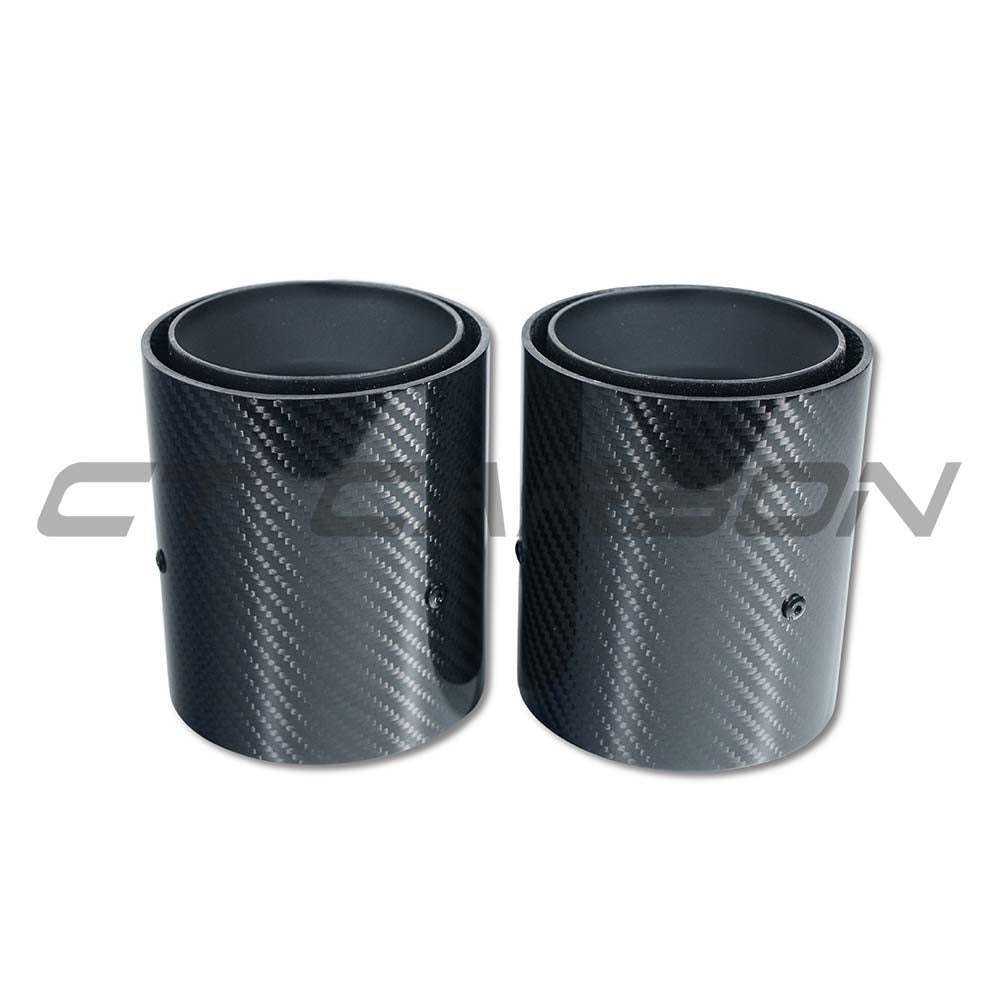 BMW F40/F44 M135I & M235I Carbon Fibre Exhaust Tips - Matte Black (set Of 2) - view 2