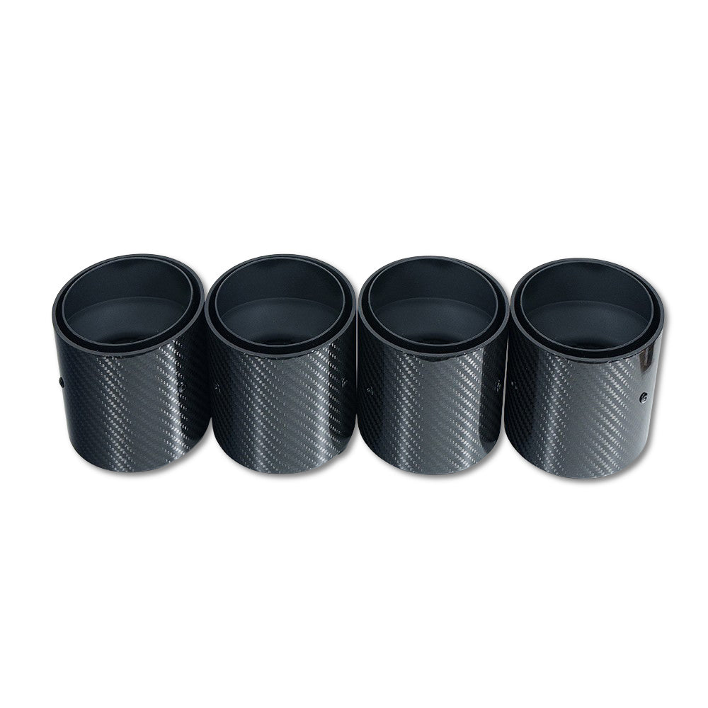 BMW M2, M3, M4 G87/G80/G81/G82/G83 Carbon Exhaust Tips - Black Slash Cut (set Of 4) - view 2