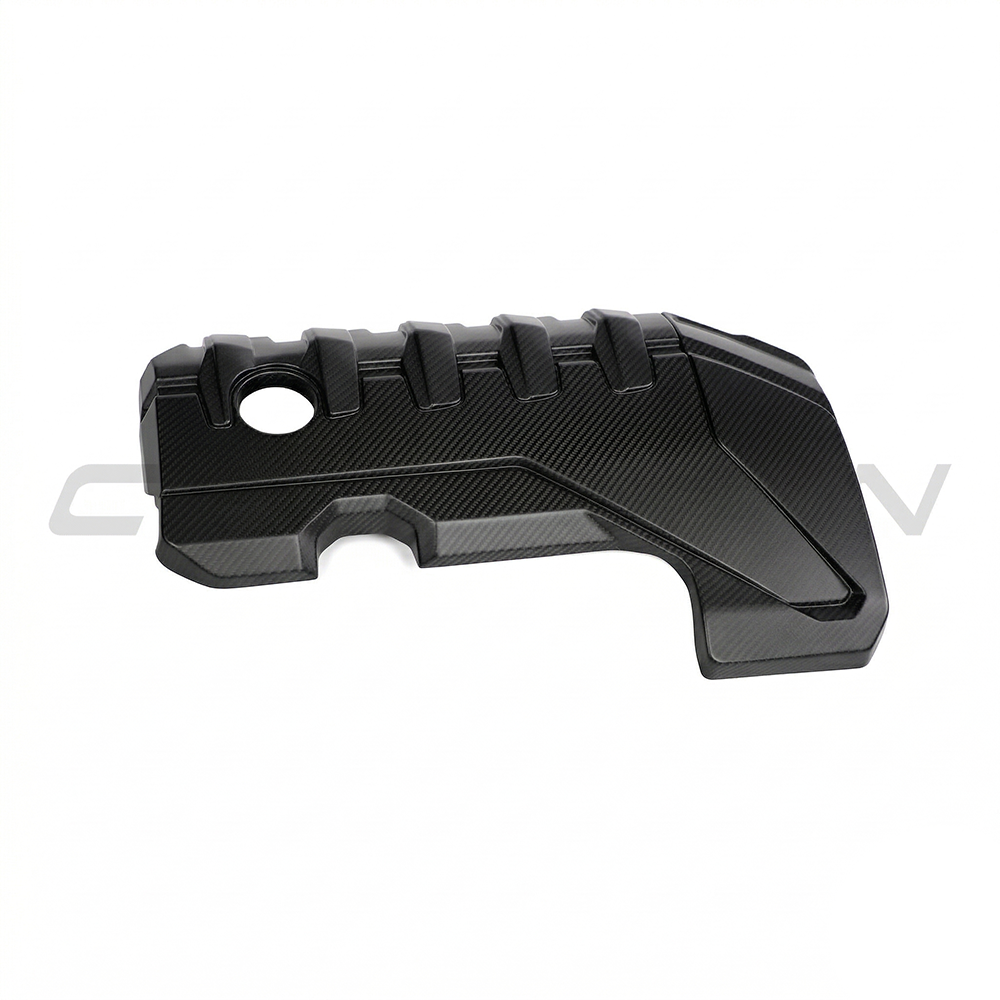 Audi RS3 8Y 2020+ Matte Carbon Fibre Engine Cover - CT Design - view 3