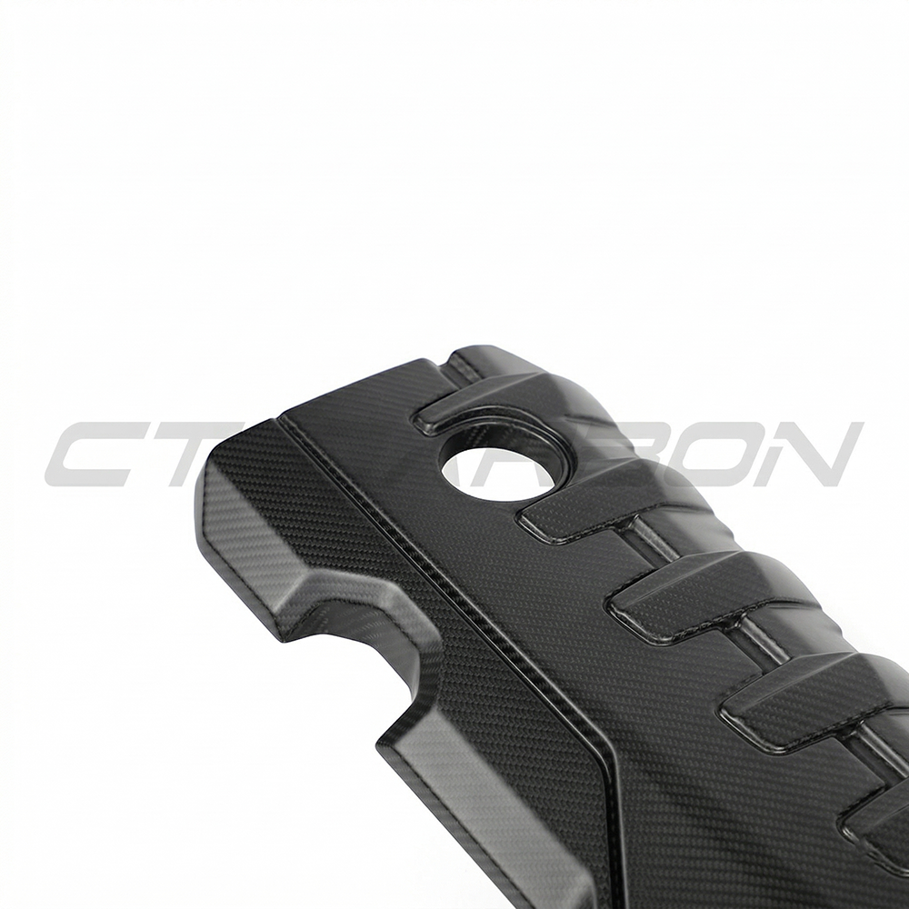 Audi RS3 8Y 2020+ Matte Carbon Fibre Engine Cover - CT Design - view 4