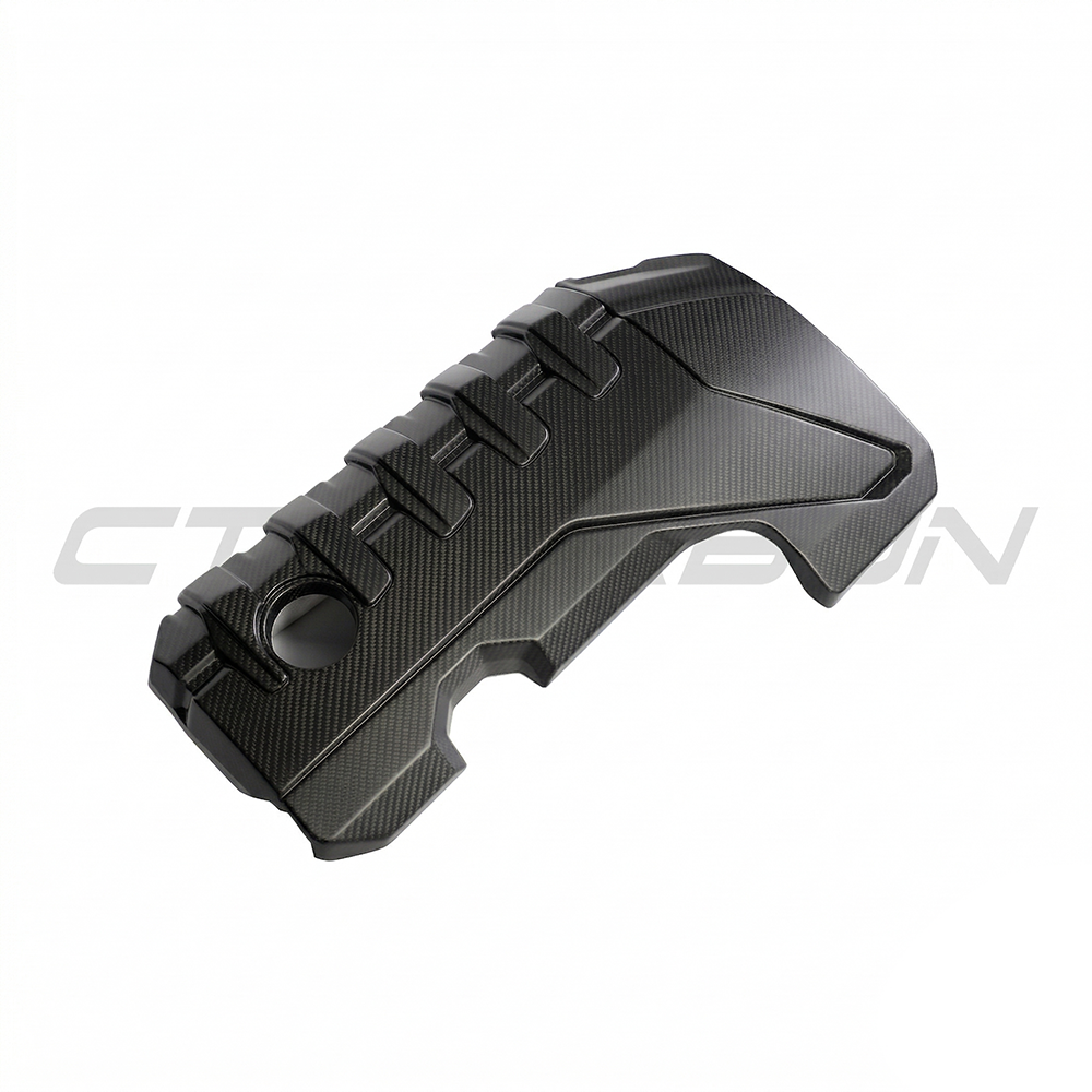 Audi RS3 8Y 2020+ Matte Carbon Fibre Engine Cover - CT Design - view 7