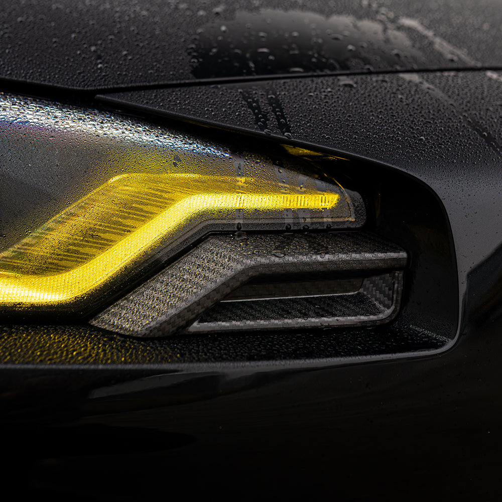 BMW G87 M2 Carbon Fibre Front Head Light Add On - CT Design - view 2