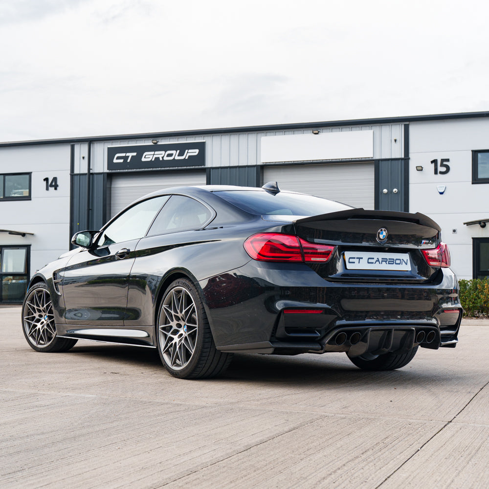 BMW M4 F82 2014-2020 Carbon Fibre Spoiler - V2 - view 4