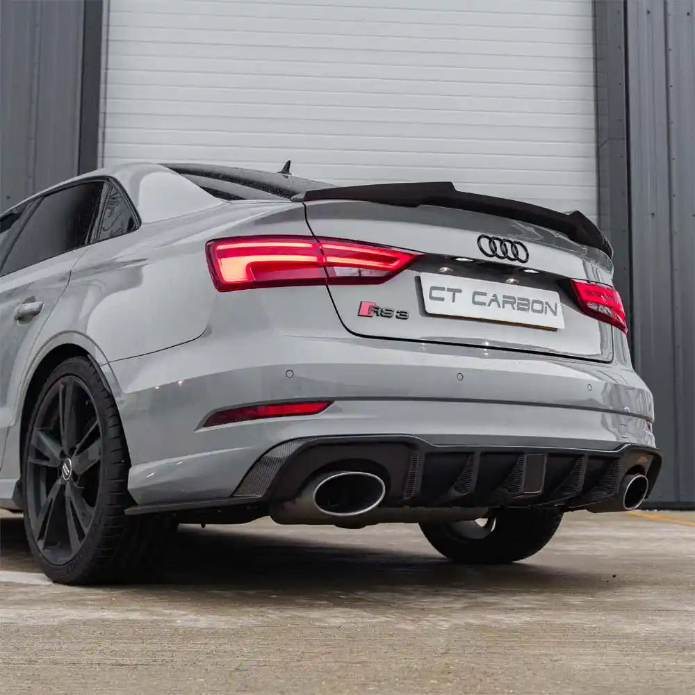 Audi RS3 8V Saloon Rear Carbon Diffuser With Dtm Light - view 2